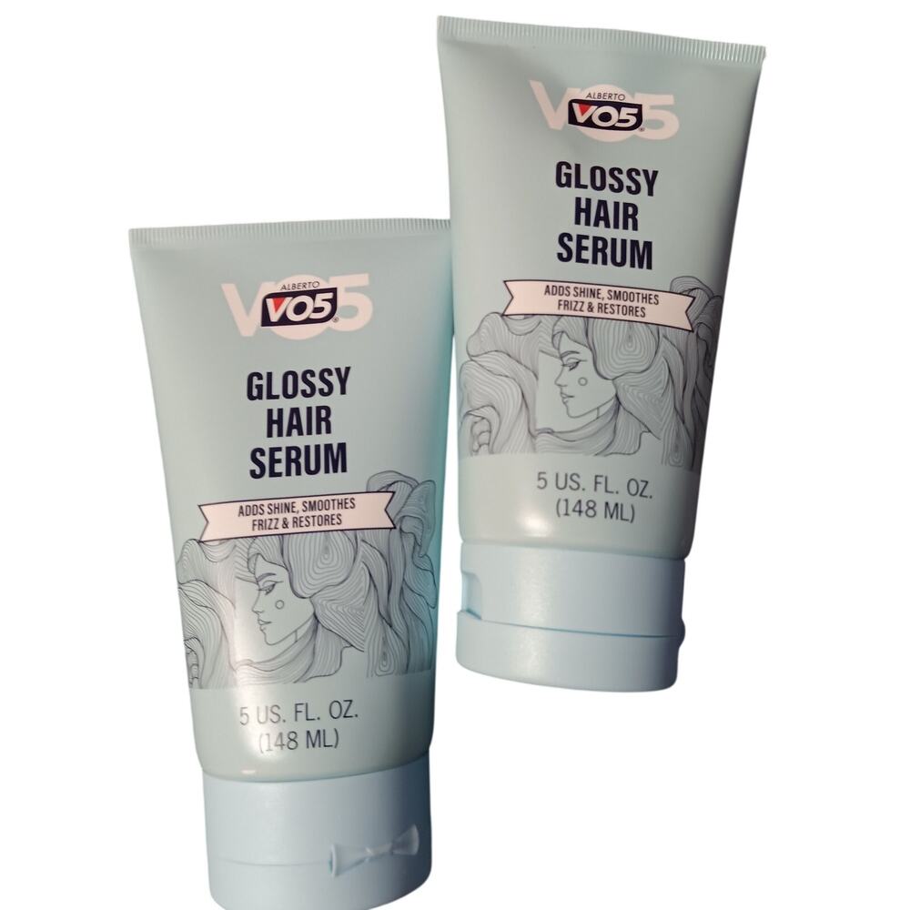 Alberto VO5 Glossy Hair Serum Forn Hair Health and appearance 5 oz (qty 2)